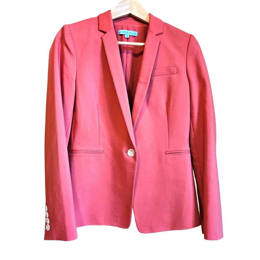 NEW! Antonio Melani Tabitha Blazer Jacket Coral Pink Size 4